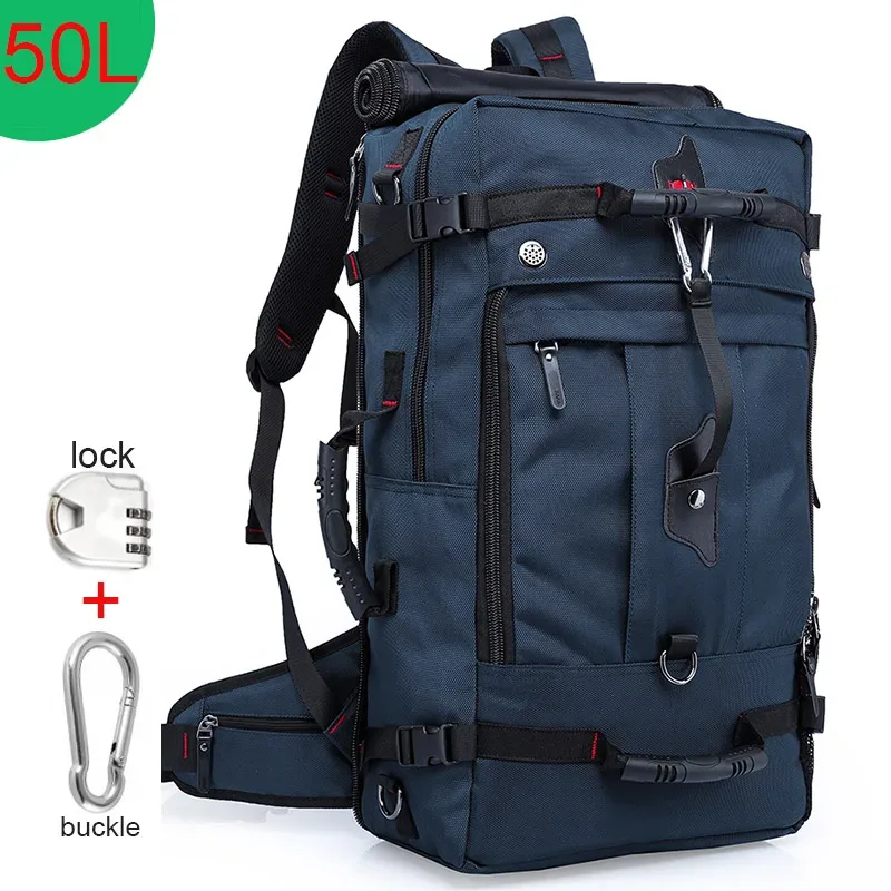 kaka 50l étanche voyage sac à dos hommes femmes multifonction 17.3 sacs à dos d'ordinateur portable mâle extérieur sac à bagages mochilas meilleure qualité