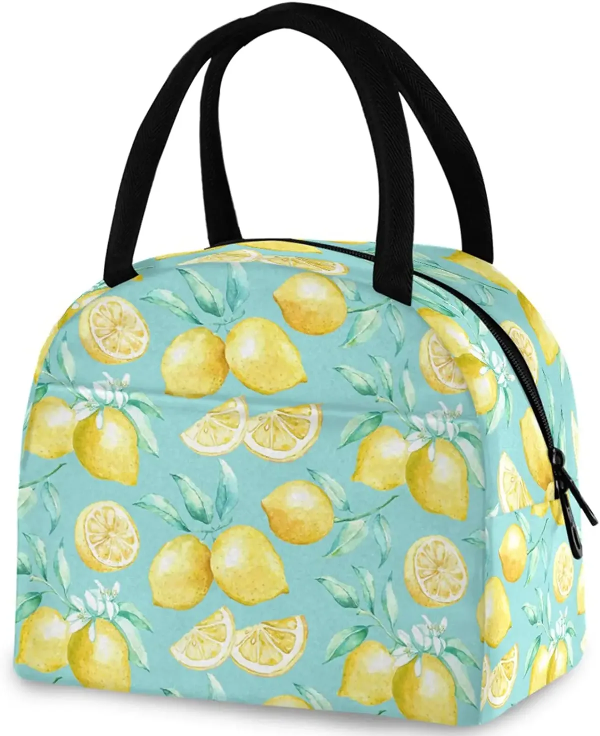 pop art pdpdogs-sac fourre-tout à déjeuner réutilisable avec poche avant, sac isotherme thermique isolé pour la rentrée scolaire, le travail, le pique-nique