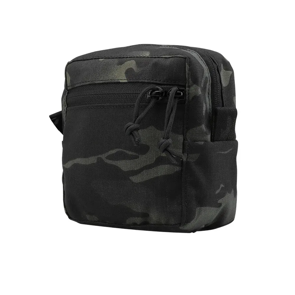 pochette gp d'extérieur carrée, petit sac divers, sac de rangement à fermeture éclair molle