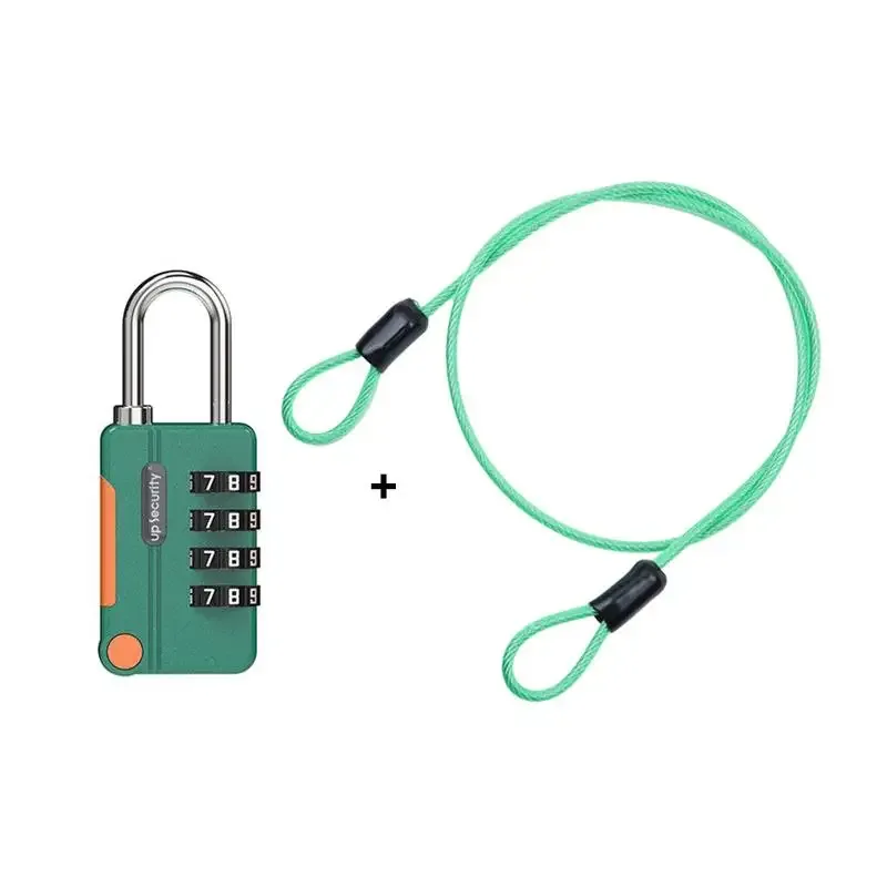 cadenas à combinaison multicolore à 4 chiffres avec code réinitialisable et anse en métal robuste, parfait pour les casiers de gym, les bagages et les voyages【smq】