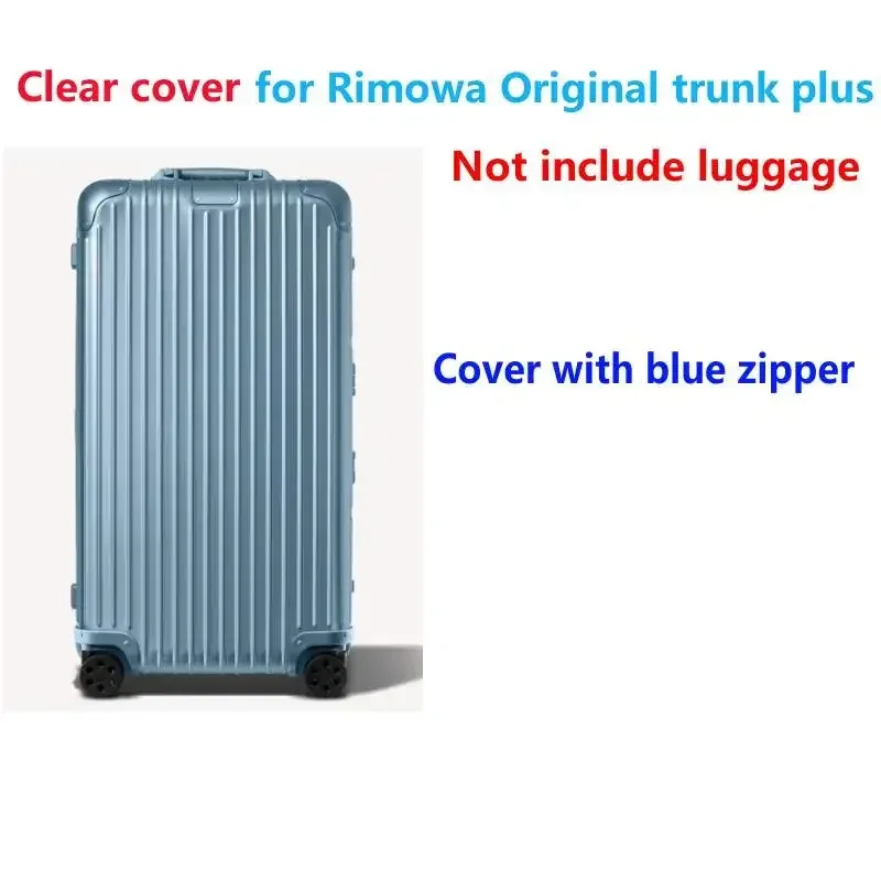 housse de bagage pour rimow original trunk plus avec fermeture éclair, housse transparente, étui de protection anti-poussière, pvc résistant à l'usure 33 pouces