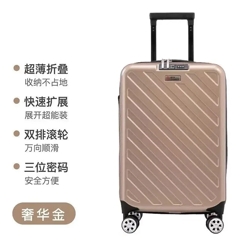 valise pliable 20 pouces avec roulettes pivotantes, valise trolley 24/28 pouces, bagage de voyage exporté au japon
