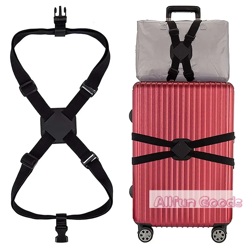 sangle de bagage élastique réglable, bande de fixation pour valise, sangle de fixation de bagages, ceinture de fixation antivol sécurisée pour le voyage