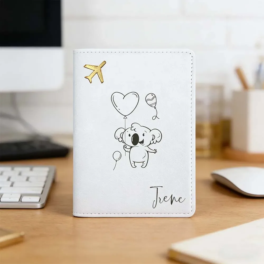 1 pièce housse de passeport personnalisée avec nom, cadeau souvenir, porte-passeport en cuir, cadeau significatif