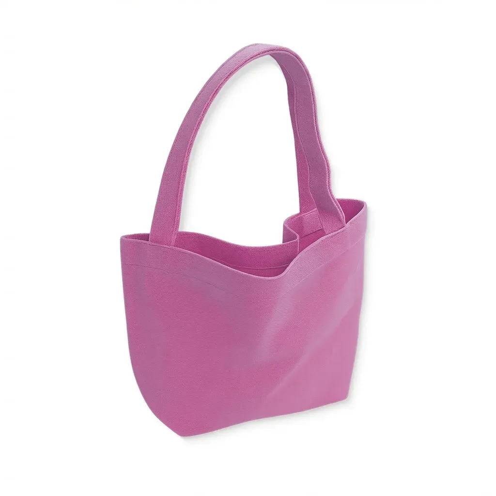 sac fourre-tout coréen en toile, couleur unie simple, sacs de shopping tendance, petits sacs pour le quotidien, sac à main pliable décontracté