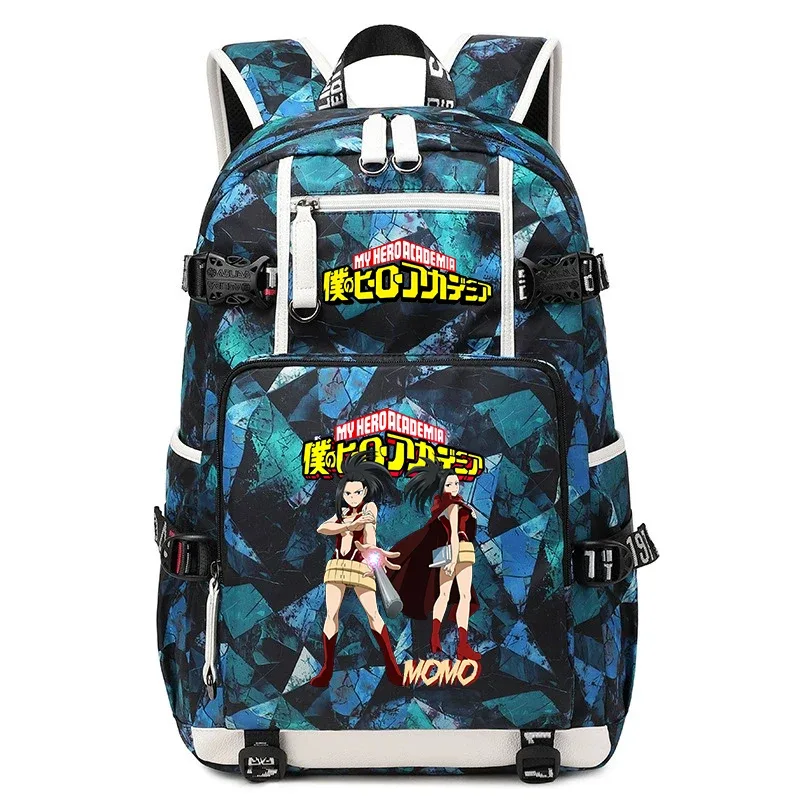 sac à dos d'école imprimé my hero academia, grande capacité, sac à dos décontracté pour garçons et filles, sac à livres de voyage pour enfants