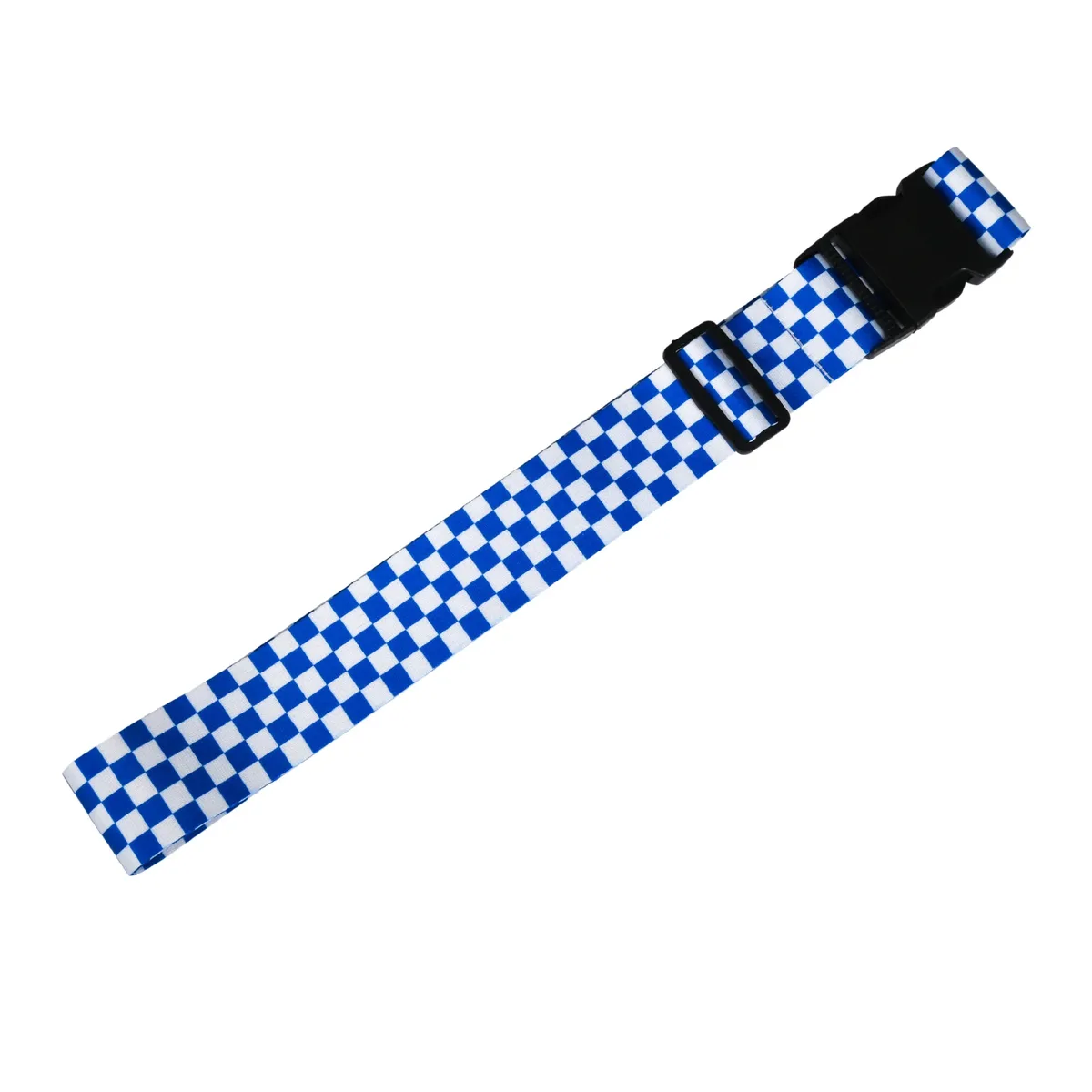 sangles de bagage en lot de 2, motif damier noir et blanc, durables et tendance, accessoires de voyage essentiels.