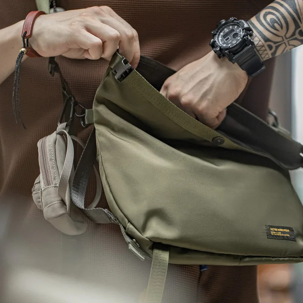 maden-sacs à bandoulière de grande capacité pour hommes, sac de messager initié, sangle réglable, multifonctionnel, extérieur, randonnée, cyclisme, voyage