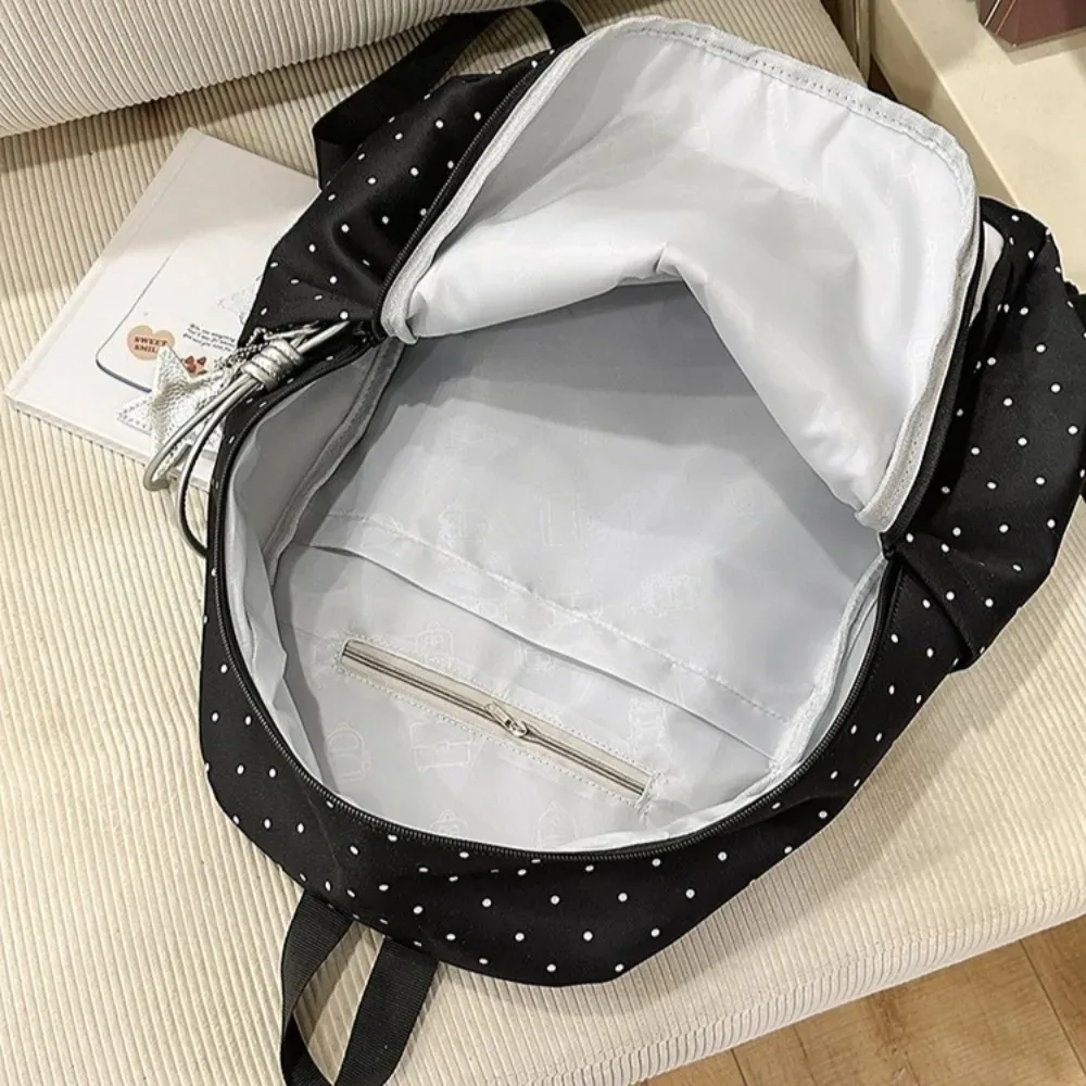 piano personnalisé mochilas mujer imprimé à pois mochila grande capacité sac à la mode simple bolsas sac à dos sacs pour femme