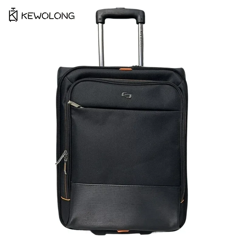 bagage à main d'affaires 18 pouces, valise professionnelle résistante à l'eau, sac de cabine léger pour les voyages d'affaires
