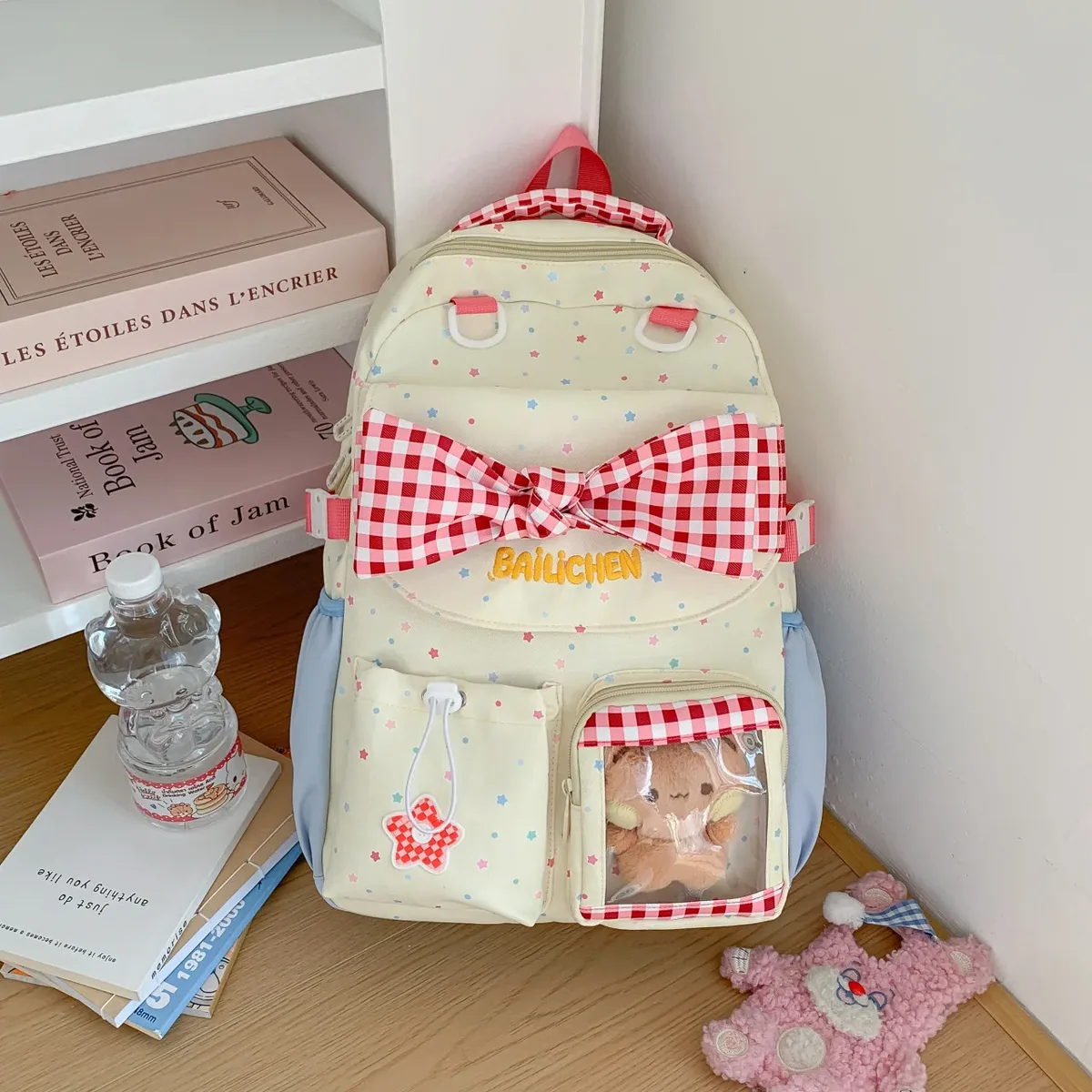 nouveau sac à dos léger de style japonais à grande capacité pour femmes, réduction de la charge, plusieurs poches pour étudiants, trajets quotidiens, voyages
