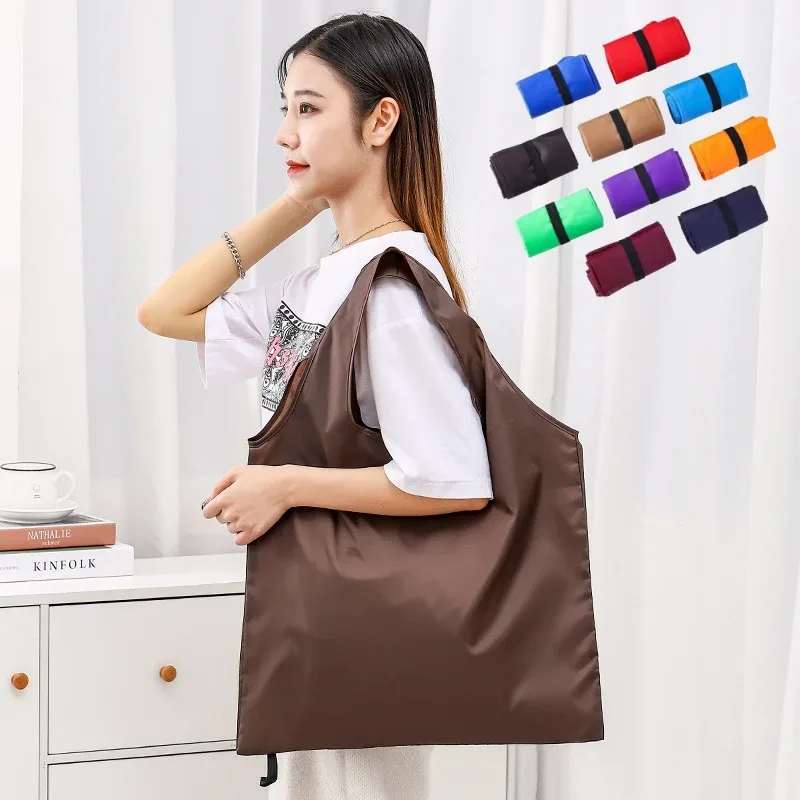 Grand sac de courses réutilisable pour femmes, fourre-tout pliable, écologique, réutilisable, pliable, étui d'épicerie, sacs à main, sacs de rangement