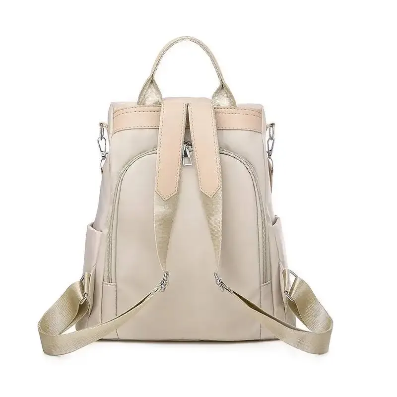 tissu oxford résistant à l'eau, sacs à double épaule décontractés et élégants, personnalité style ethnique, sac à dos brodé en 3d pour femmes