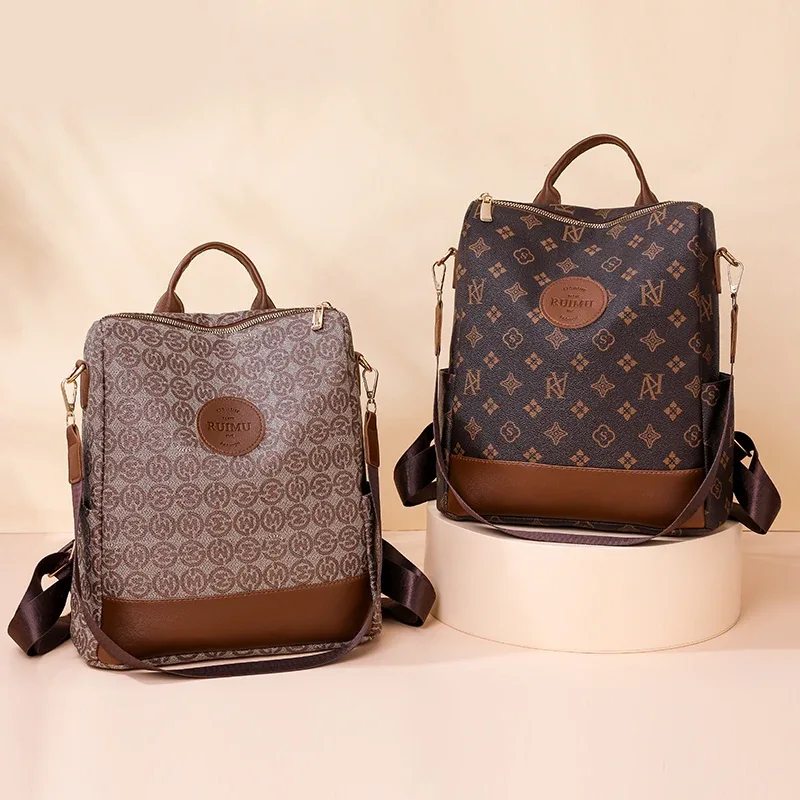 femmes grande capacité sac à dos sacs à main de haute qualité en cuir femme vintage sac sacs d'école voyage sac à dos dames bookbag sac à dos