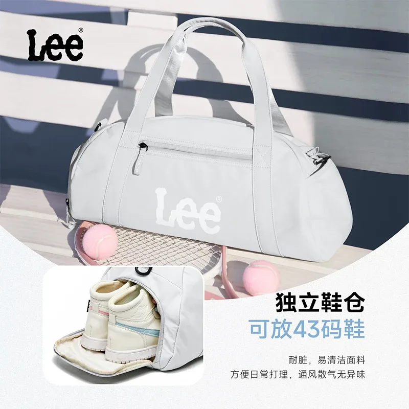 lee – sac de sport étanche pour femmes et hommes, sac de sport, fitness, grande capacité, compartiment à chaussures de yoga, poche sèche, bagages, sac de voyage