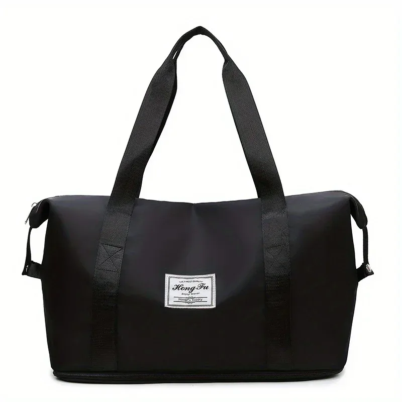 nouvelle mode et loisirs, sac de voyage oxford multifonctionnel pliable, séparation sec/humide, grande capacité, fermeture éclair