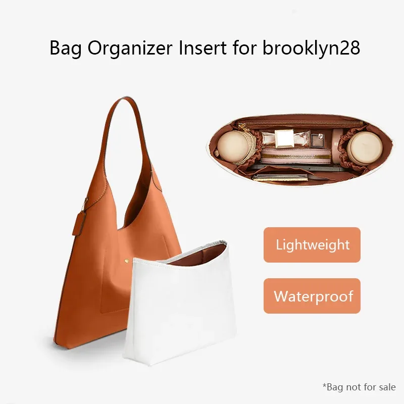 Organisateur de sac pour Coach Brooklyn28, insert léger pour sac, support de rangement en papier Dupont, accessoires pour sacs imperméables