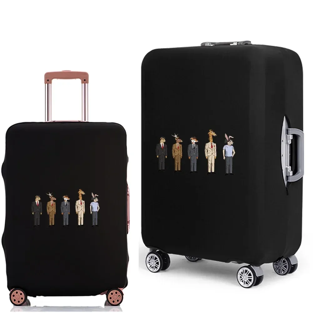 housse de protection pour bagages, étui anti-poussière élastique épais pour valises de voyage de 18 à 28 pouces, accessoires de voyage imprimés de dessins animés