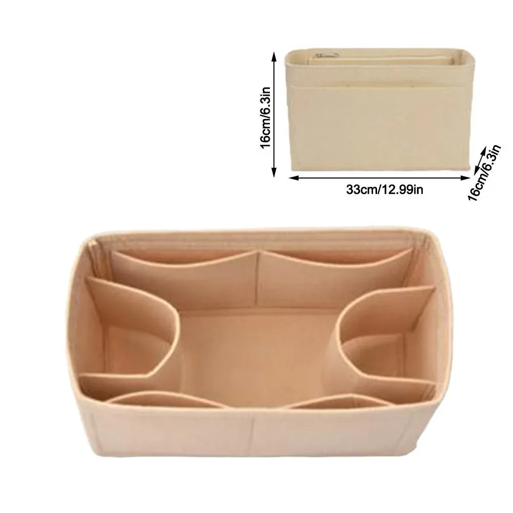 sac de rangement en feutre grande capacité multi-poches pour sac à main lv speedy25/30/35/gentlewoman