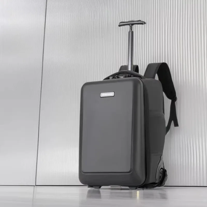 nouvelle valise trolley rigide élégante, sac à dos multifonctionnel, bagage cabine, valise de voyage