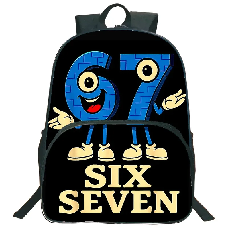 nouvel ensemble de 3 sacs à dos imprimés 67 six seven pour élèves du primaire, sac à déjeuner, trousse à crayons, sac d'école pour enfants