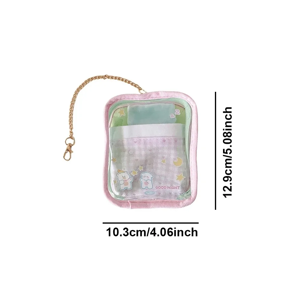pochette de rangement transparente pour boîte mystère, boîte organisatrice épaisse pour poupées, sac de rangement pour porte-clés, sac pour poupées, porte-clés, portefeuille