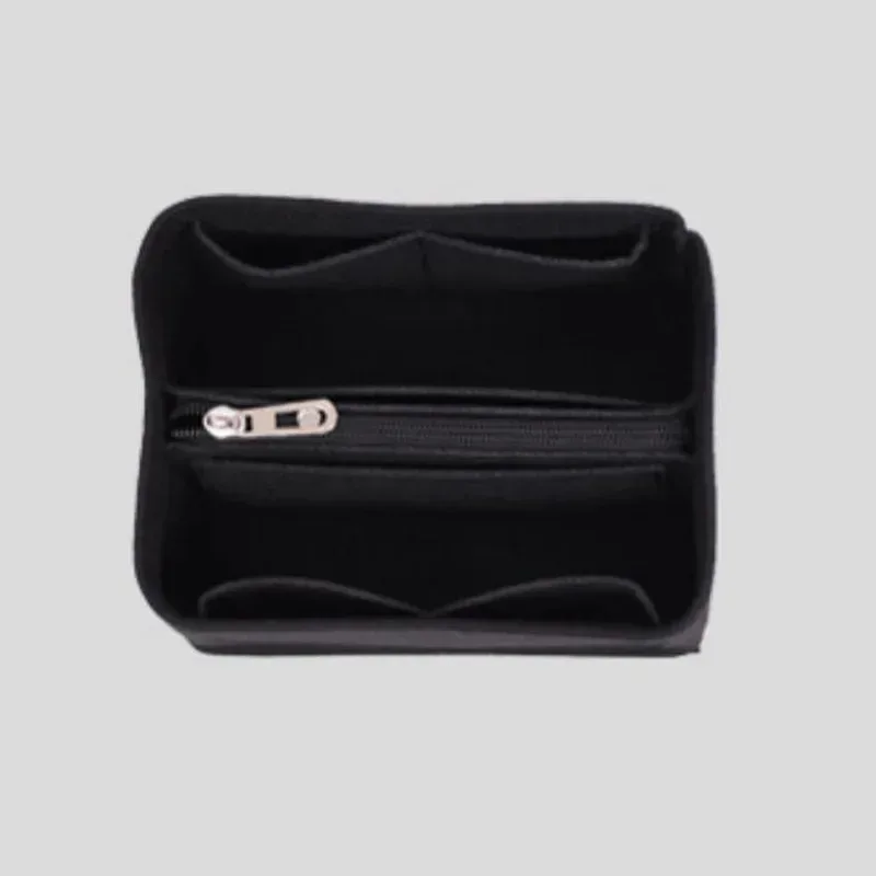 sac à cosmétiques de voyage portable, doublure intérieure en feutre, sac à main pour dames, pochette de rangement, organisateur de maquillage, accessoires de rangement à la mode