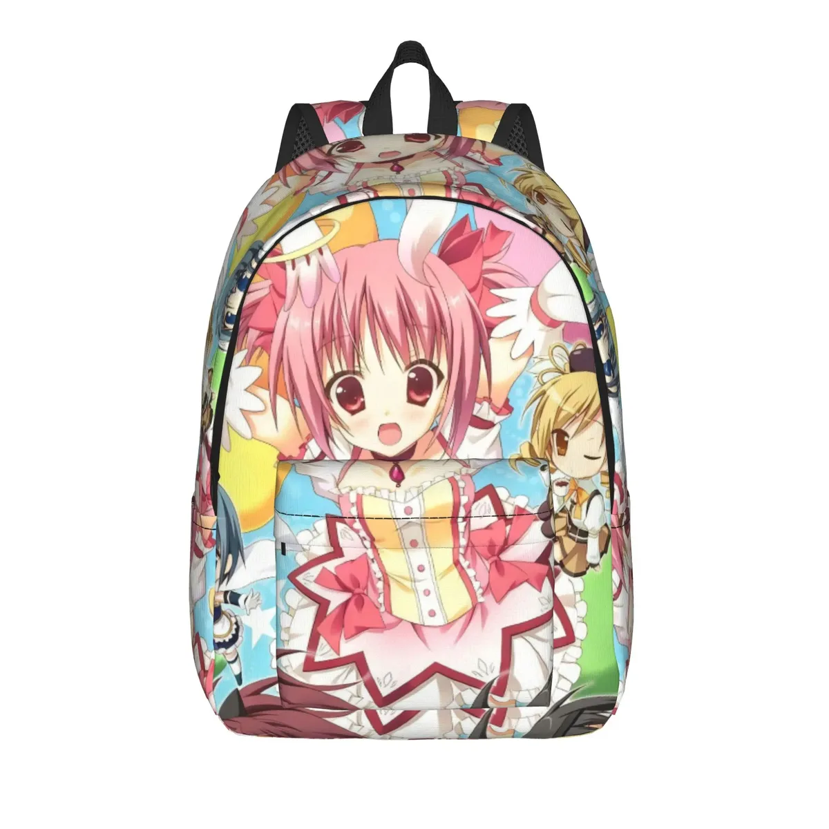 sac à dos anime puella magi madoka magica pour hommes et femmes, sac à dos d'école secondaire, sac à bandoulière pour ordinateur portable kaname madoka