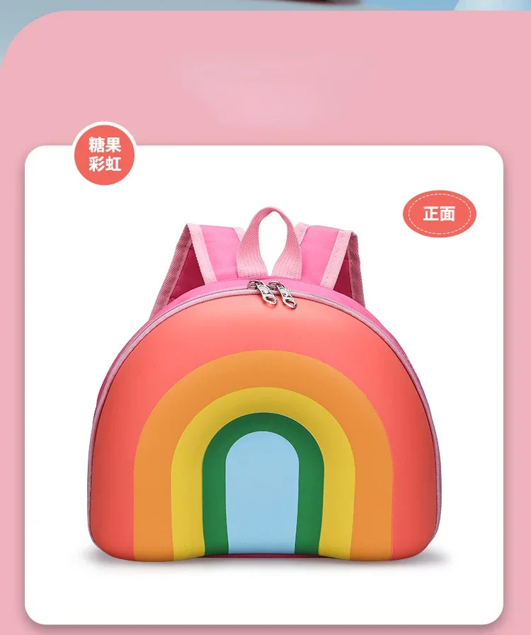 sac à dos arc-en-ciel pour enfant de 3 à 5 ans, cartable de maternelle, nouvelle version coréenne, 2023