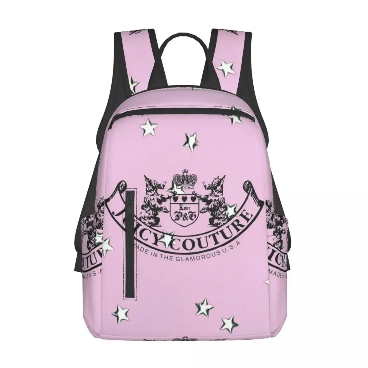 juicy couture sac à dos classique pour étudiants, sac d'école, sac à dos de randonnée, sac à dos de voyage pour hommes et femmes, sac à dos tendance, sacs à bandoulière