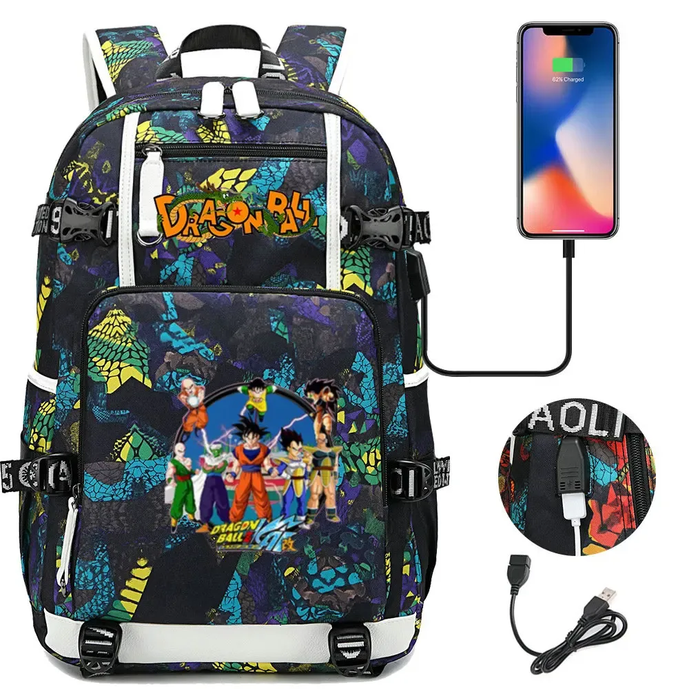 sac à dos camouflage dragon ball - sac d'école grande capacité pour étudiants, sac à dos pour enfants, sac de voyage en plein air pour garçons