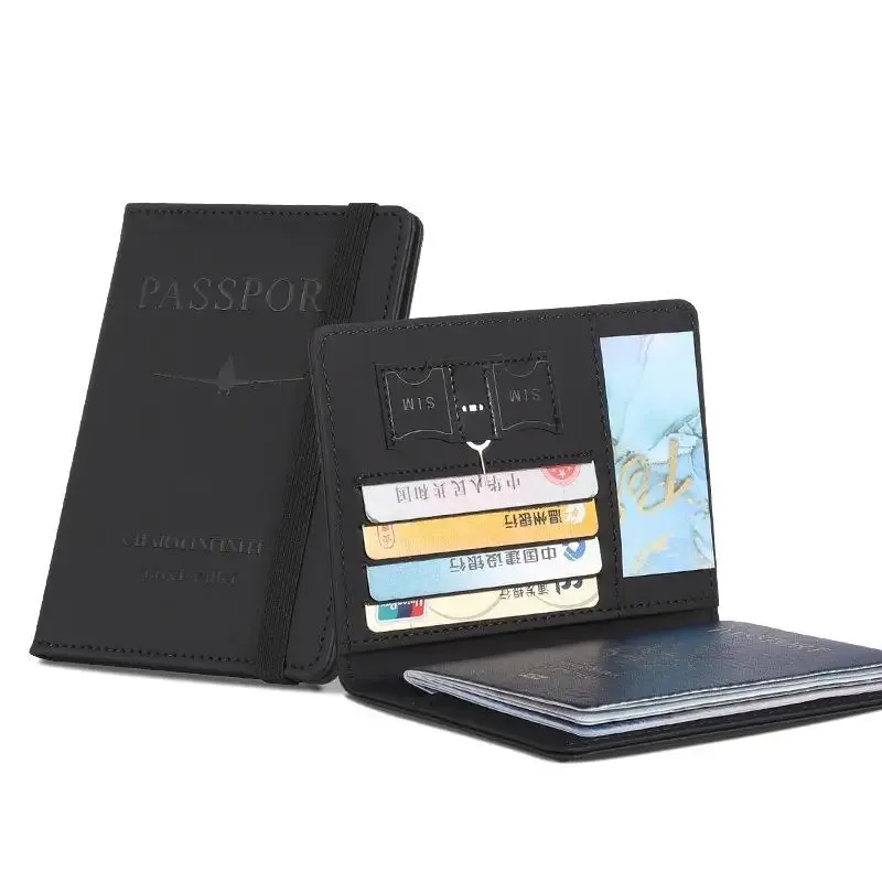 étui de protection imperméable pour passeport, en cuir pu, portefeuille pour cartes de crédit, joli porte-passeport pour femmes/hommes