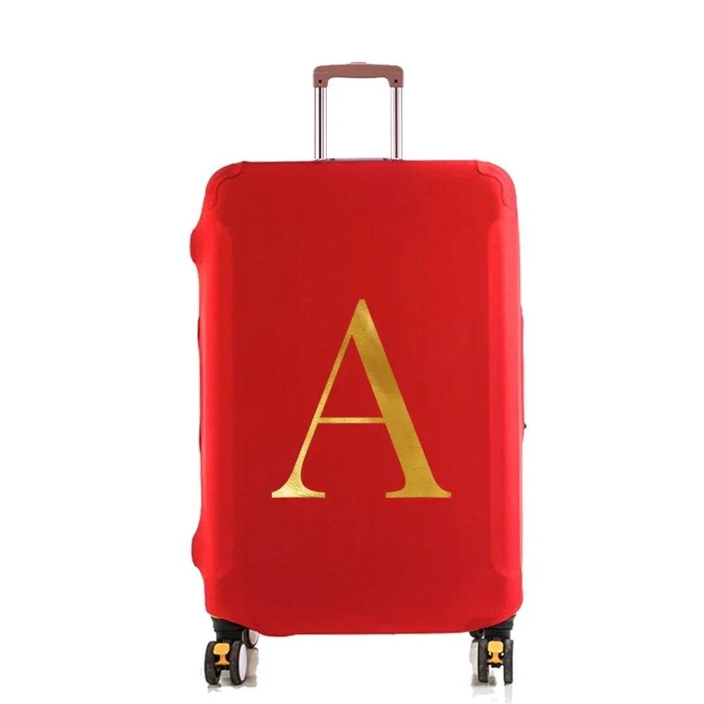 housse de protection élastique pour valise, housse anti-poussière tendance pour bagages à roulettes de 18 à 28 pouces, avec impression de nom, accessoires de voyage