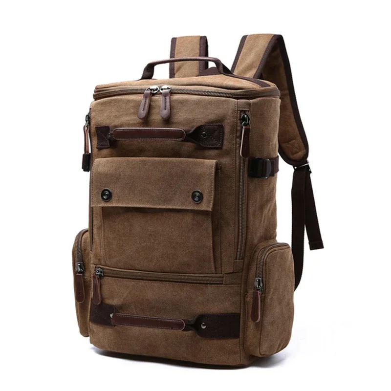 Sac à dos pour hommes sac à dos en toile Vintage sac d'école sacs de voyage pour hommes sac à dos de grande capacité sac à dos pour ordinateur portable sac de haute qualité