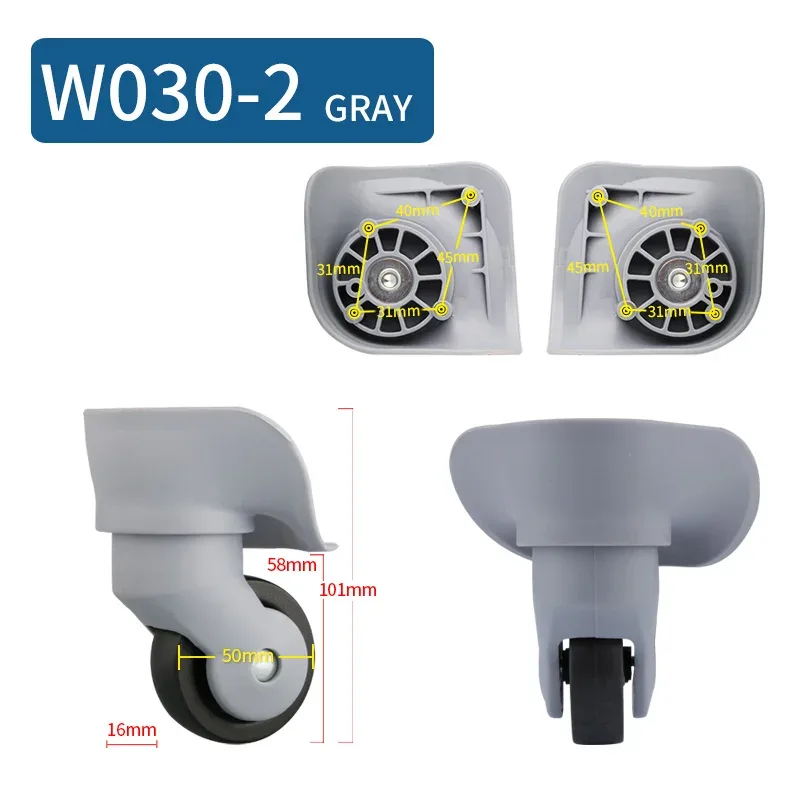 roues de remplacement pour bagages, valise sur roues de remplacement, accessoires pour bagages de 14 à 30 pouces, roues silencieuses pour roulettes à bagages