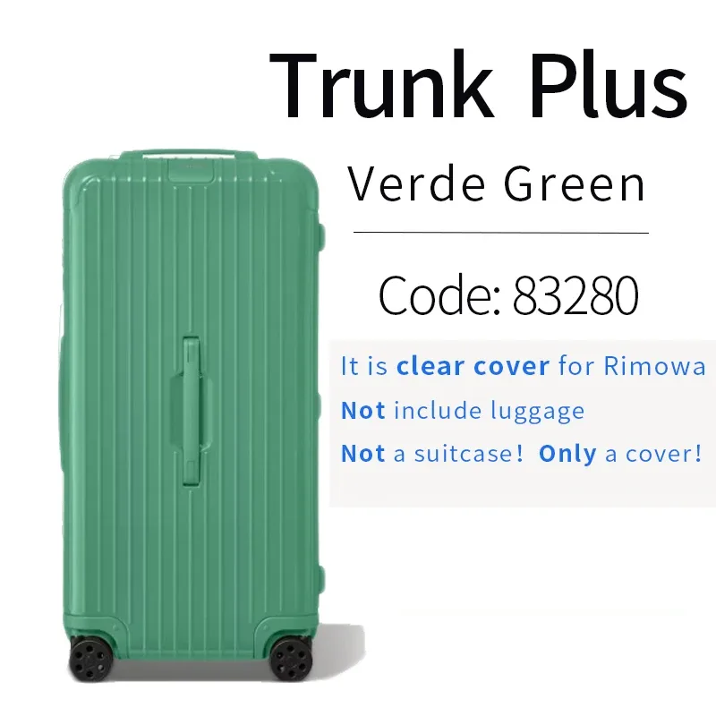 housse transparente pour valise rimowa clear protective cover essential trunk plus 33 pouces, housse de protection pour bagages rimowa