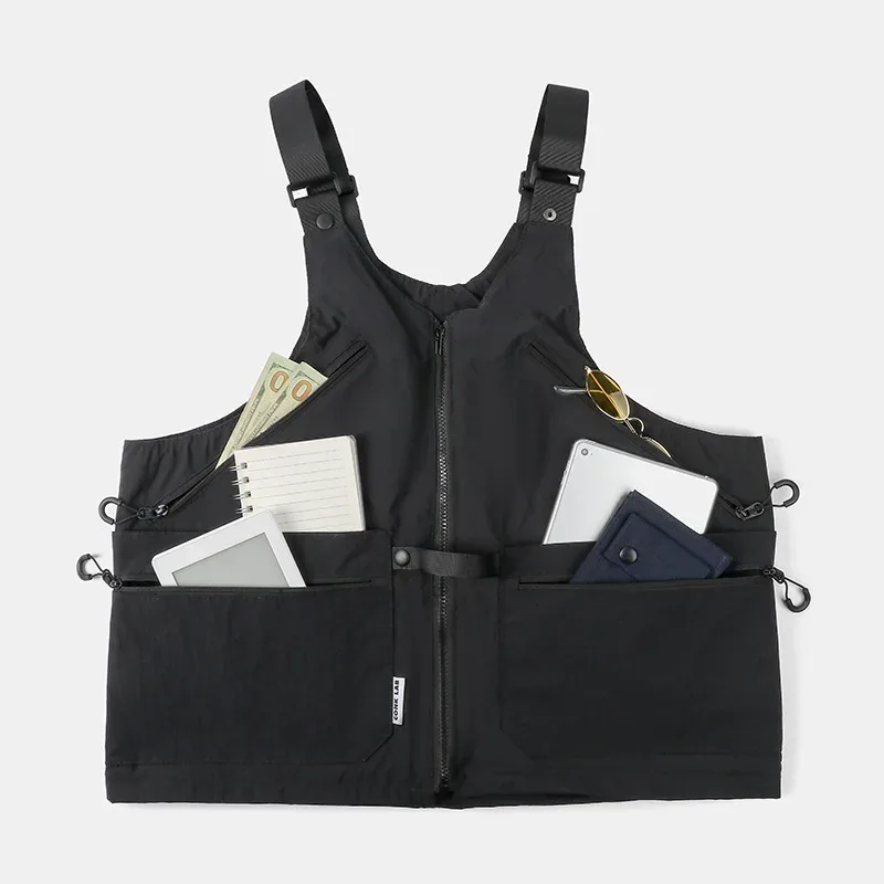 sac à dos tactique multifonctionnel pour la randonnée et le camping en plein air, style techwear, sac gilet variable homme/femme, sac à bandoulière unique