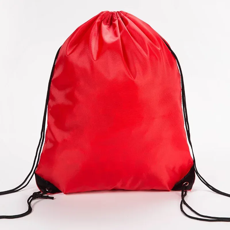 nouveau polyester imperméable sport cordon sac à dos sac décontracté hommes femmes plage natation portable cordon chaussures vêtements sacs