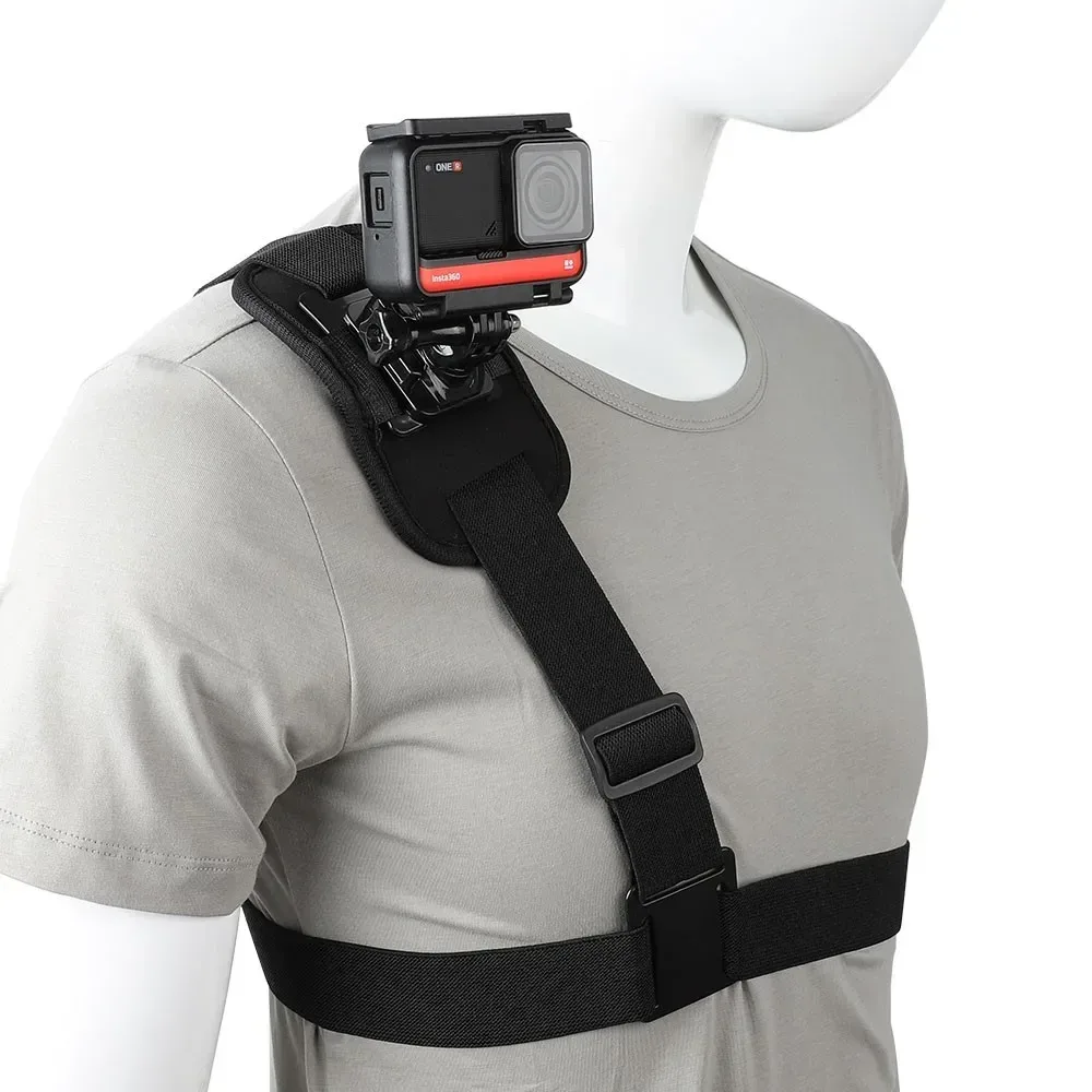 harnais de montage de sangle d'épaule, caméra vidéo d'épaule, sangle de poitrine, ceinture de support pour go pro sjcam, accessoires de caméra de sport