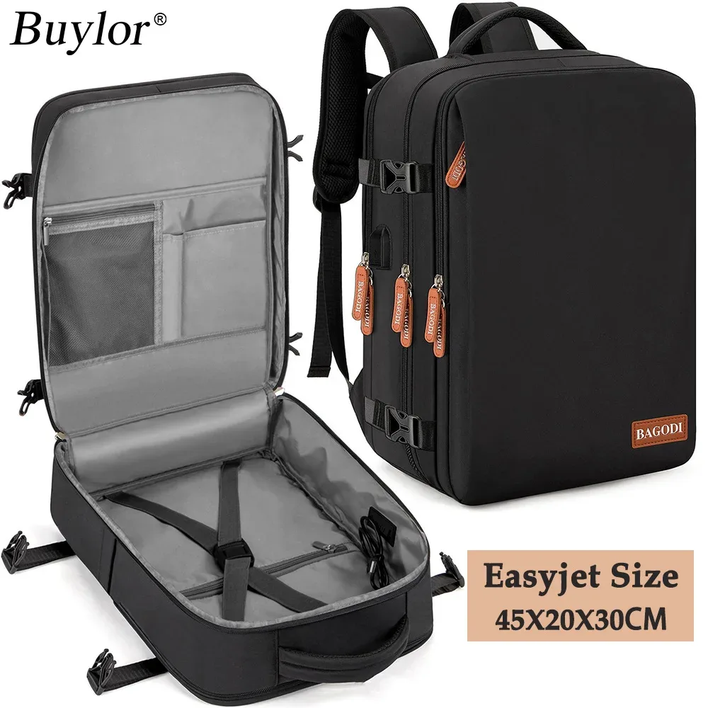 Buylor sac à dos de voyage sac à dos avion 45x20x30 pour femmes/hommes sacs de cabine Easyjet sac à dos pour ordinateur portable sac à dos décontracté pour week-end