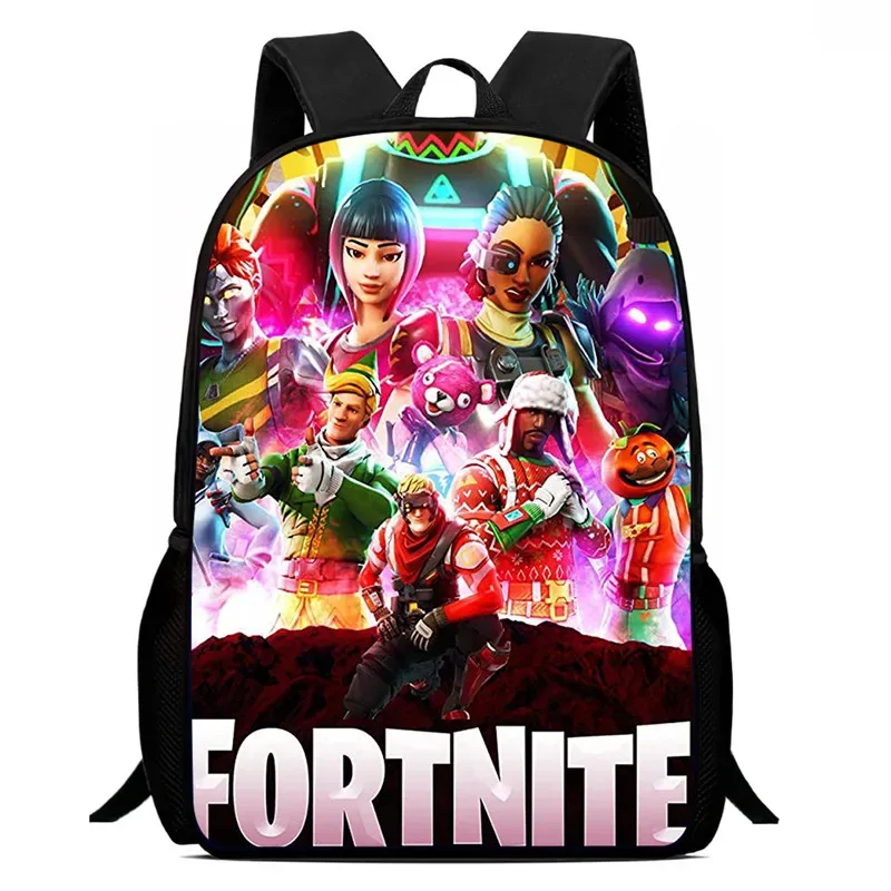sac à dos de dessin animé fortnite de 15 pouces pour garçons et filles unisexe, sac à dos d'école, sac à dos léger pour étudiants, sac à dos de grande capacité