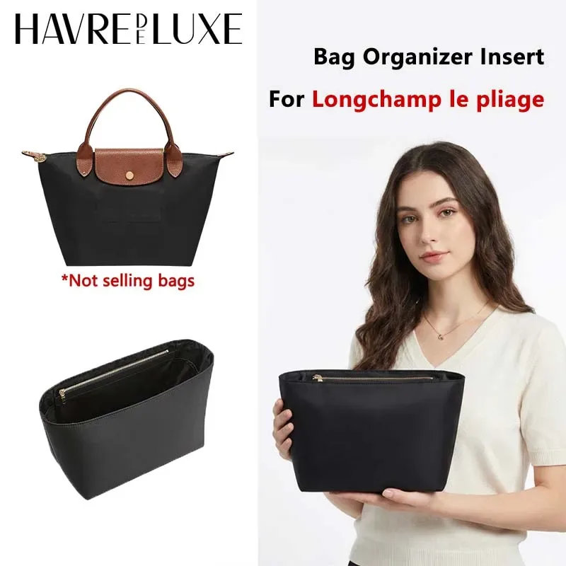 insert organisateur de sac pour longchamp s m l, rangement en nylon, support de sac durable, rangement, modification intérieure, accessoires de sac