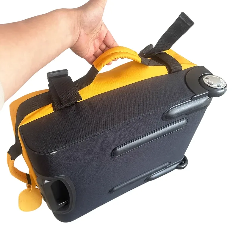 sac de voyage pliable et étanche – bagage à roulettes portable à côtés souples avec roulettes pour les voyages d'affaires (poignée de transport et de traction)