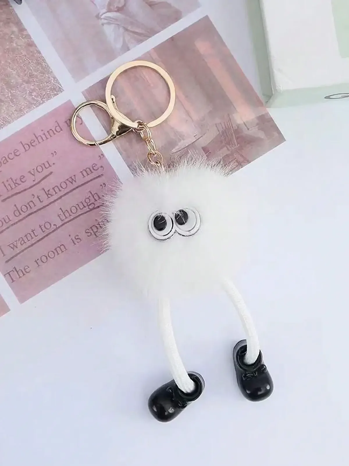 porte-clés en peluche mignon pour femmes, sacs à dos, sac kawaii moelleux, pendentif à breloque, coquette y2k, cadeau pour femmes et filles, accessoires de sac