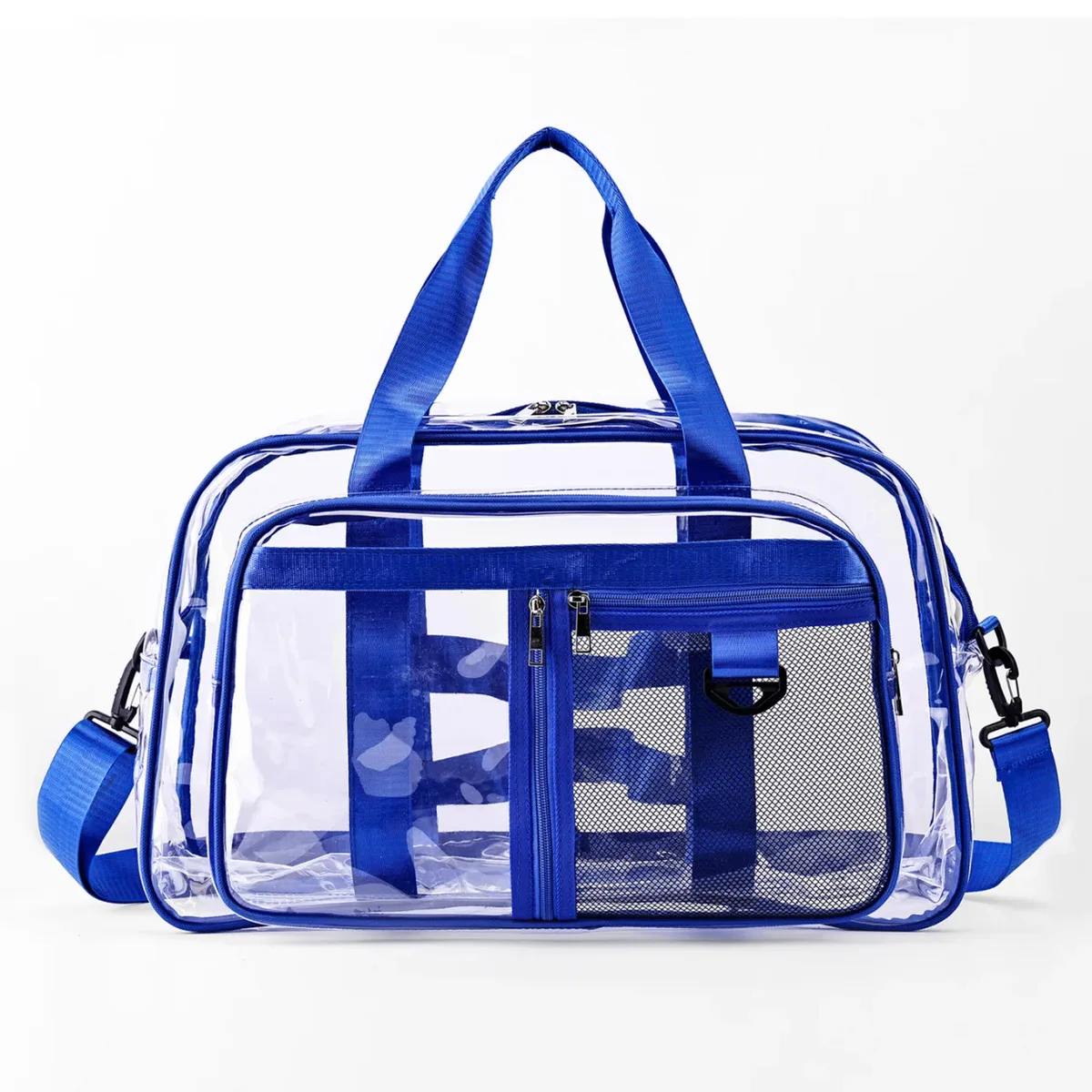 sac de voyage transparent en pvc, sac de natation pour vêtements secs et mouillés, sac de rangement portable pour courts séjours et voyages d'affaires, style minimaliste urbain