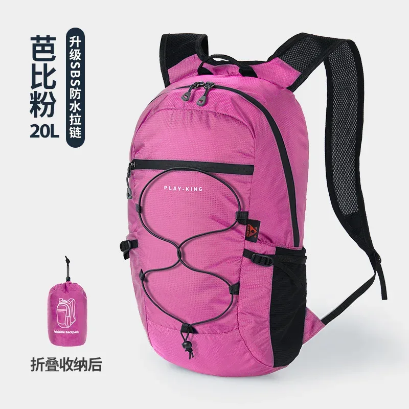 sac à dos pliant portable ultra-léger pour femmes, sac à dos de randonnée en plein air imperméable de grande capacité pour hommes