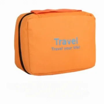 sac de toilette de voyage suspendu pour femmes, grande capacité, imperméable, organiseur de maquillage, sac de rangement de voyage pliable et portable