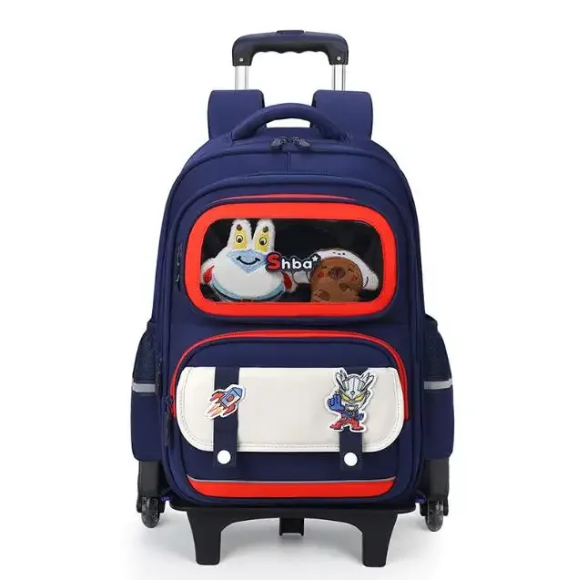 sac à dos à roulettes pour élèves du primaire, cartable à roulettes pour enfants, sac à dos d'école pour filles avec roulettes pour garçons