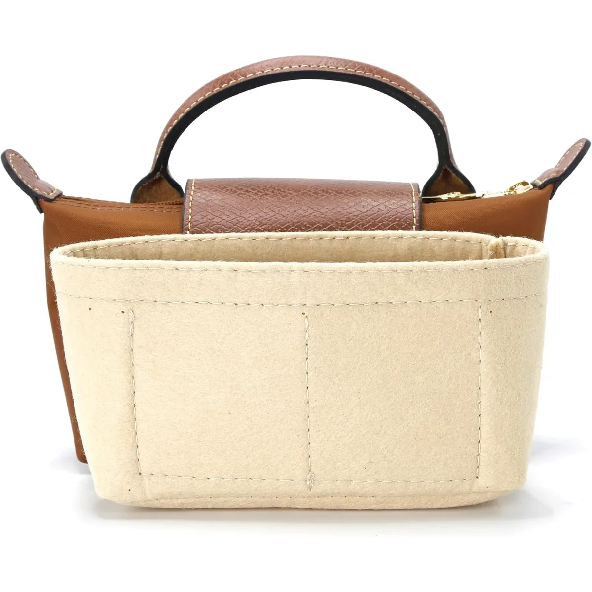 organisateur de sac pour longchamp mini sac de rangement et finition sac intérieur doublure sacs à main insérer organisateur adapté mini