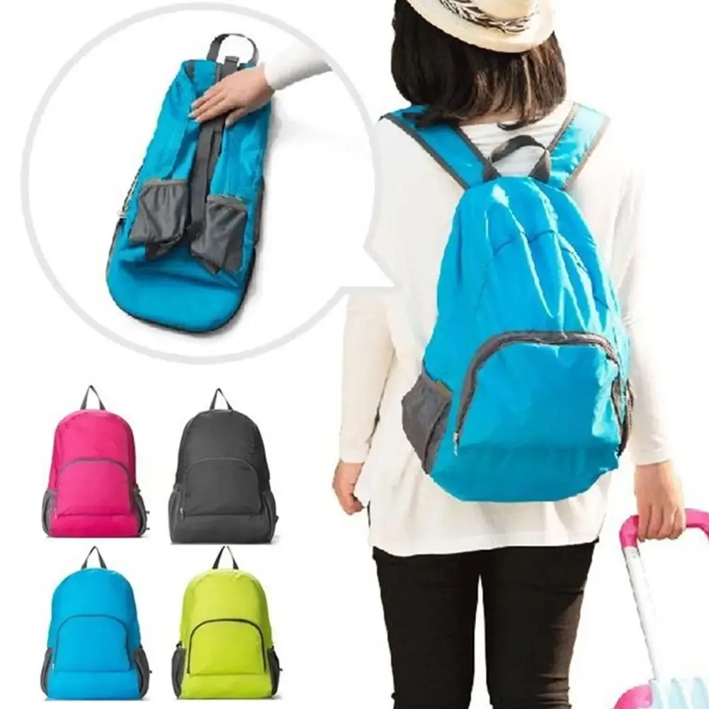 Sac à dos pliable imperméable en nylon ultraléger, grande capacité, pour la randonnée, le sport et les voyages